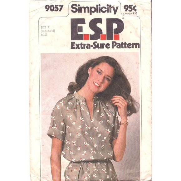 Vintage Sewing PATTERN Simplicity 9057, ESP Extra Sure Pattern 1979 - Picture 1 of 2